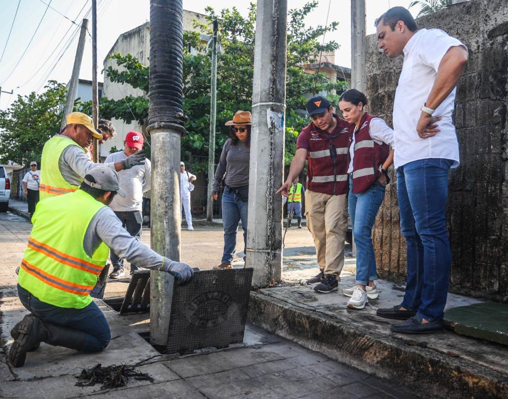 Supervisa Ana Paty Peralta trabajos de prevención ante lluvias