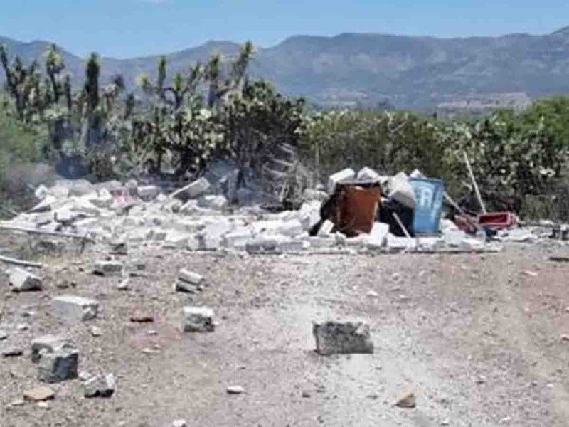 Explota polvorín en Hidalgo; dos lesionados