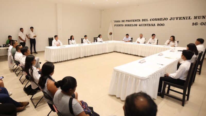 Rinde protesta el Primer Consejo Juvenil Municipal de Puerto Morelos