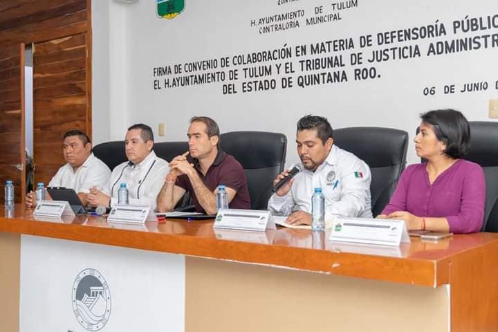 Diego Castañón Trejo encabeza firma de convenio con el Tribunal de Justicia Administrativa