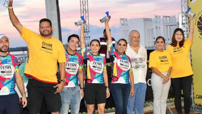 Mara Lezama da banderazo de la L’etape Cancún By Tour de France 2023