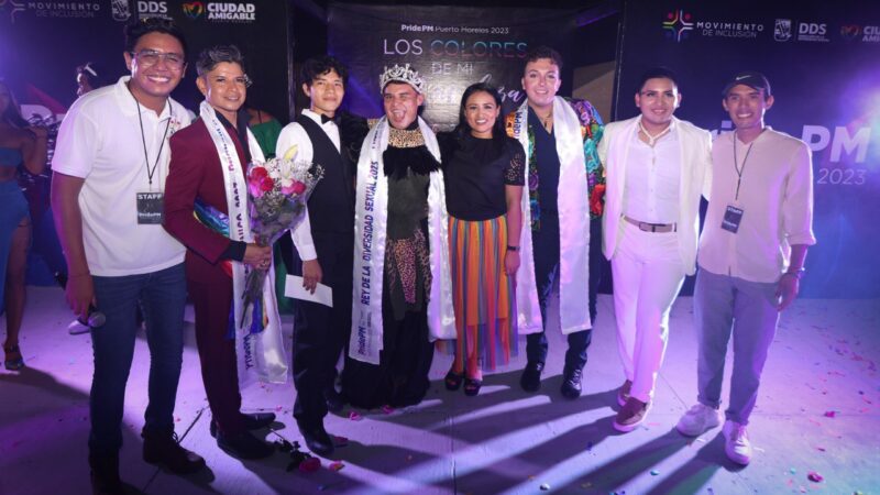 CORONA BLANCA MERARI AL REY DE LA DIVERSIDAD SEXUAL 2023 DE PUERTO MORELOS