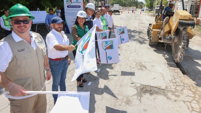 ARRANCAN EN PUERTO MORELOS TRABAJOS DE INTRODUCCIÓN DE DRENAJE Y RENOVACIÓN DE LA RED DE AGUA POTABLE