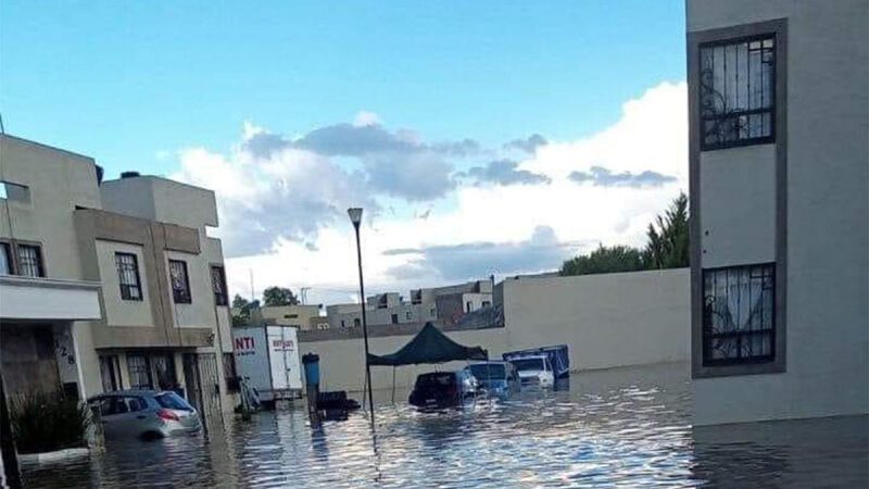 Lluvia deja inundaciones y más de un centenar de casas afectadas en Tizayuca