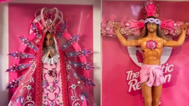 🤦‍♂️🤦‍♀️Barbie Virgen y Ken Cristo crucificado provocan polémica en Argentina 🤦‍♂️🤦‍♀️