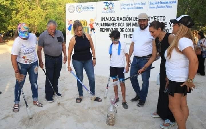 Lili Campos  junto con Cabildo Infantil inauguran proyecto “Guardianes por un municipio renovado y libre de colillas de cigarro save the beach”