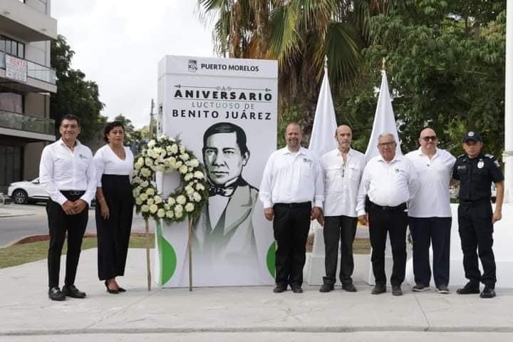 Recuerda Puerto Morelos a Benito Juárez, hombre reformador y de profundas convicciones 