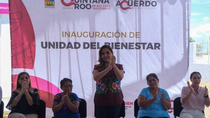 Mara Lezama pone en operación la primera Unidad Médica del Bienestar al servicio de la población 