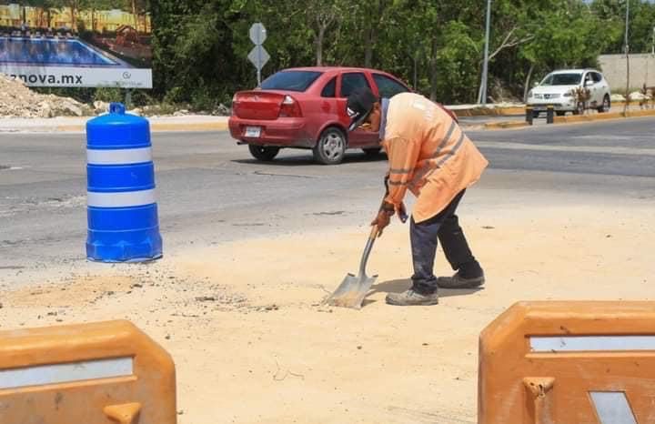 Renovación de avenida 115 avanza en tiempo y forma