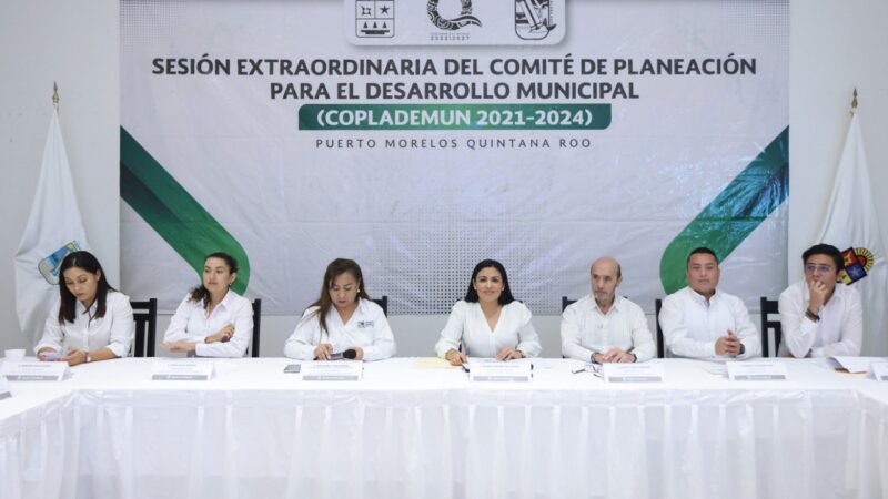 Actualiza Gobierno de Puerto Morelos el Plan Municipal de Desarrollo 2021-2024