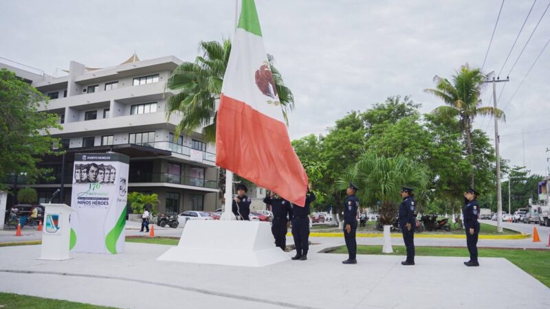 Conmemora Puerto Morelos el 176 aniversario de la Gesta Heroica de los Niños Héroes de Chapultepec