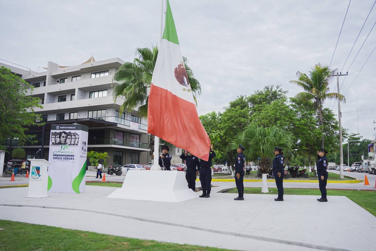 Conmemora Puerto Morelos el 176 aniversario de la Gesta Heroica de los Niños Héroes de Chapultepec