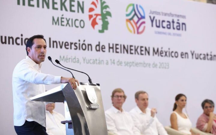 Anuncian construcción de planta de Heineken en Kanasín, Yucatán