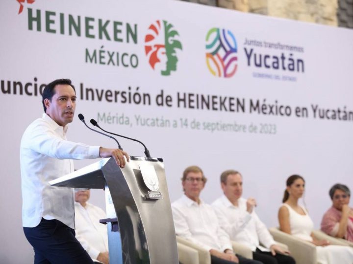 Anuncian construcción de planta de Heineken en Kanasín, Yucatán