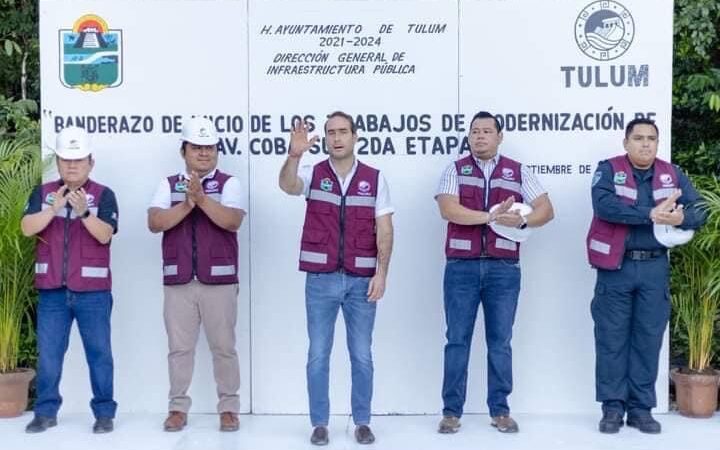 Diego Castañón pone en marcha la segunda etapa de la modernización en la avenida COBÁ Sur