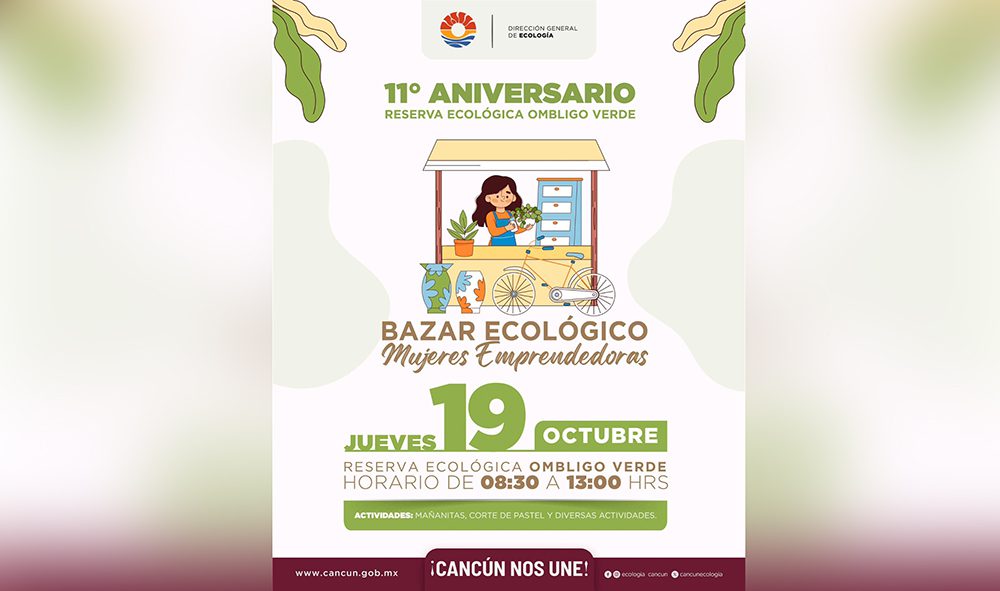 INVITAN A CANCUNENSES A CELEBRAR 11 ANIVERSARIO DEL OMBLIGO VERDE