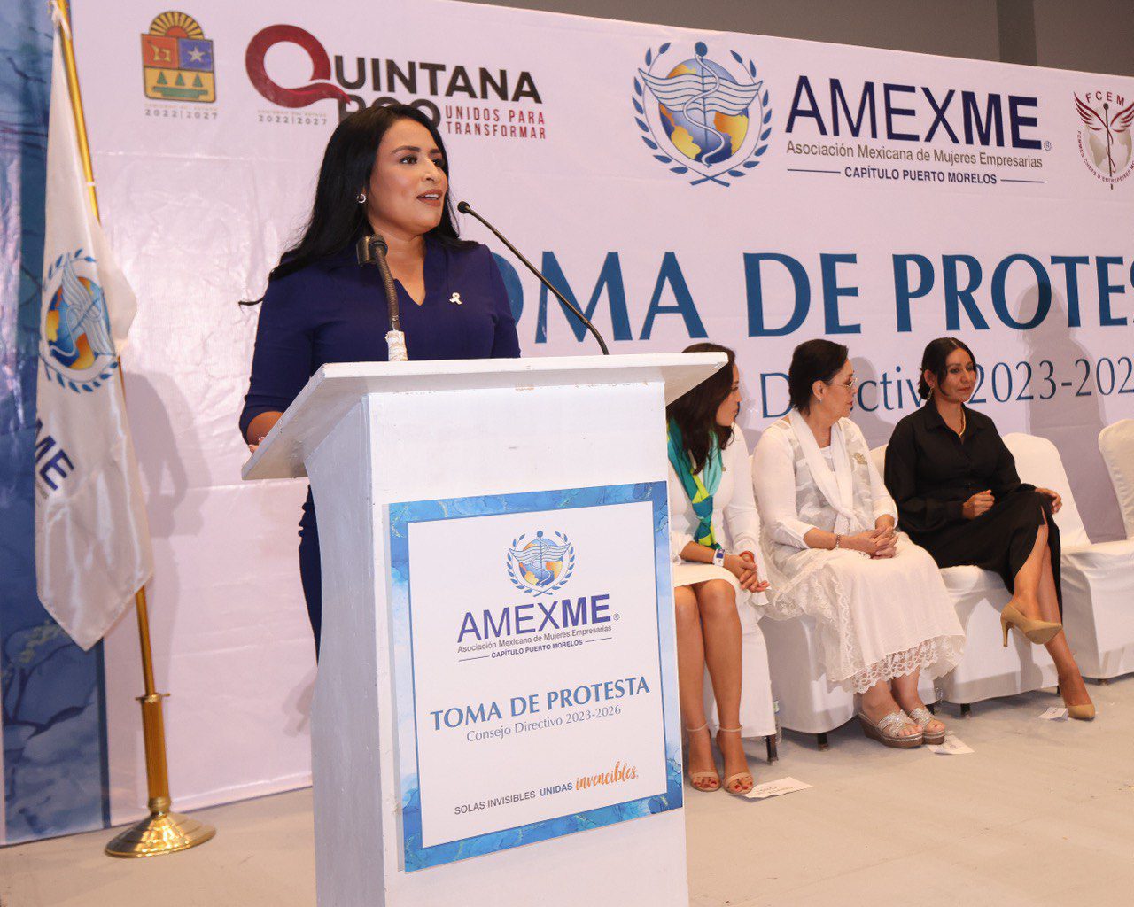 BLANCA MERARI TOMA PROTESTA A LAS INTEGRANTES DE AMEXME CAPÍTULO PUERTO MORELOS