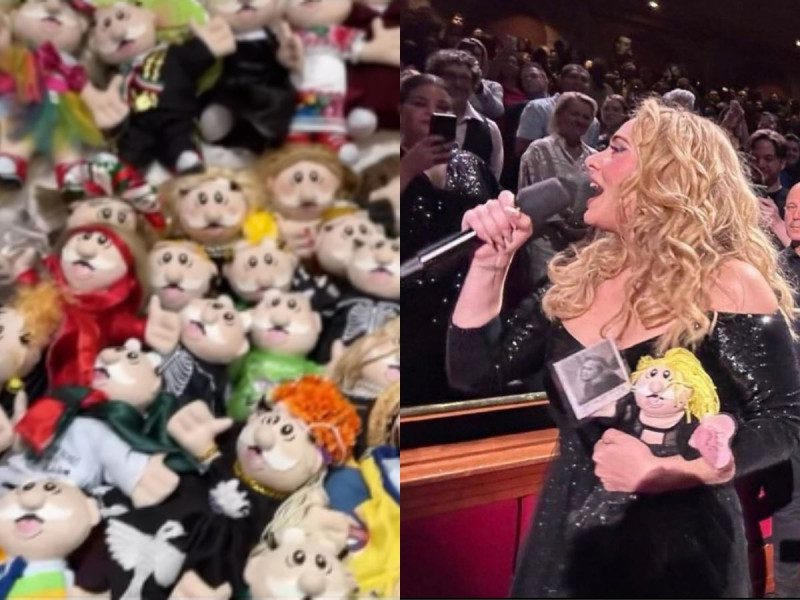 Adele presume a sus muñecos del Dr. Simi y agradece a sus fans mexicanos