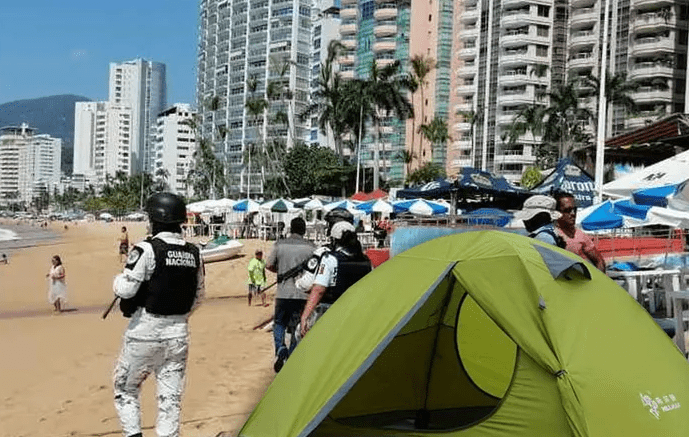 Alcaldesa de Acapulco pide a turistas visitar el puerto aunque sea con casas de campaña