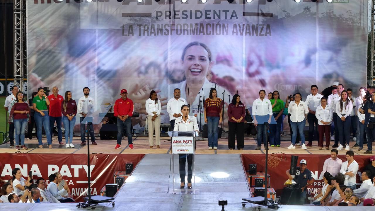 CON CIERRE CONTUNDENTE, ANA PATY GARANTIZA SER LA PRESIDENTA QUE CONSTRUYE LA TRANSFORMACIÓN EN CANCÚN