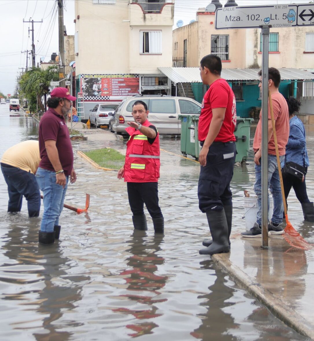 GOBIERNO EFICIENTE EN ATENCIÓN A LLUVIAS EN CANCÚN CON PROGRAMA “REPORTA Y APORTA”