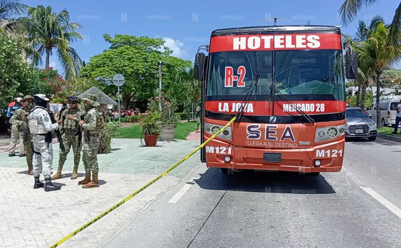 Trágico lunes en Cancún deja dos muertos en transporte público