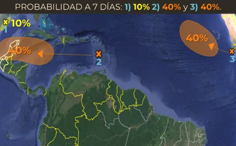 Quintana Roo en Vigilancia por Zonas de Baja Presión en el Golfo de México y el Atlántico