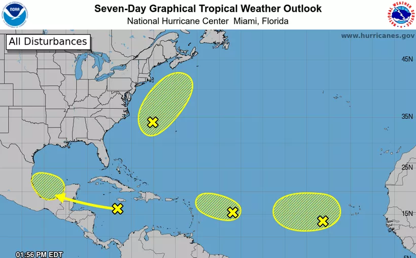 Baja probabilidad de formación ciclónica frente a las costas de Quintana Roo