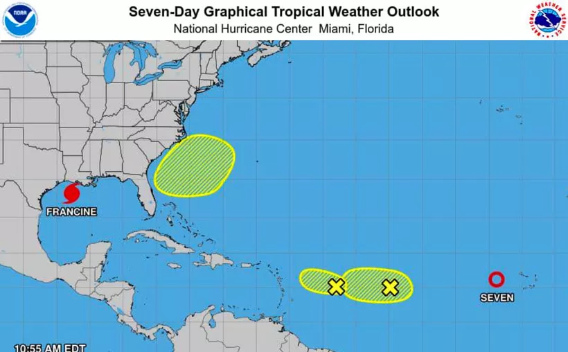 Autoridades monitorean de cerca la ‘Depresión Tropical Siete’ en el Atlántico Oriental