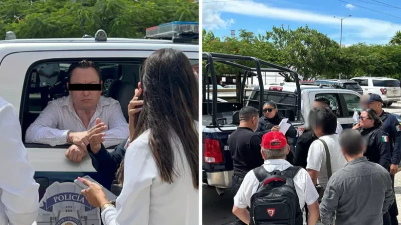 Fuerte movilización policiaca en Cancún: arrestan al gerente de Banorte y su abogado en la Supermanzana 22