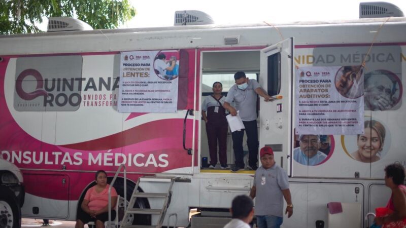 Lleva Mara Lezama “Salud para Todos” a bordo de Caravanas Médicas Móviles