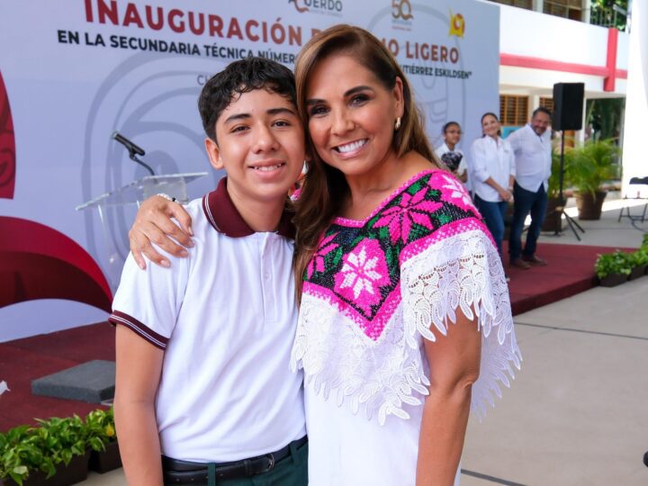 Justicia social para la niñez con la construcción de domos en escuelas: Mara Lezama