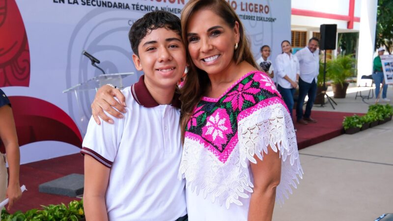 Justicia social para la niñez con la construcción de domos en escuelas: Mara Lezama