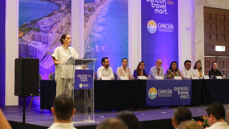 PROPONE ANA PATY PERALTA FORTALECER Y DIVERSIFICAR EL TURISMO EN EL CANCÚN TRAVEL MART