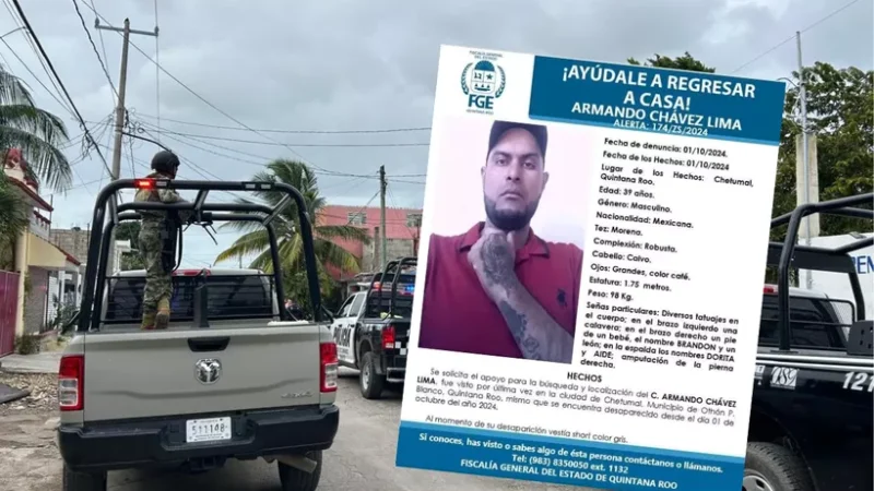 Buscan a Armando Chávez; hombre levantado en las ‘Américas I’ de Chetumal