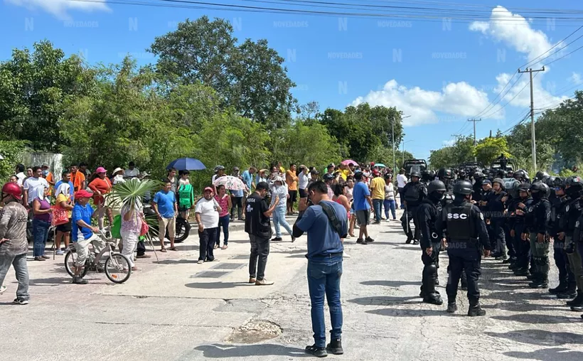 Policía interviene en intento de invasión de la Región 252 de Cancún