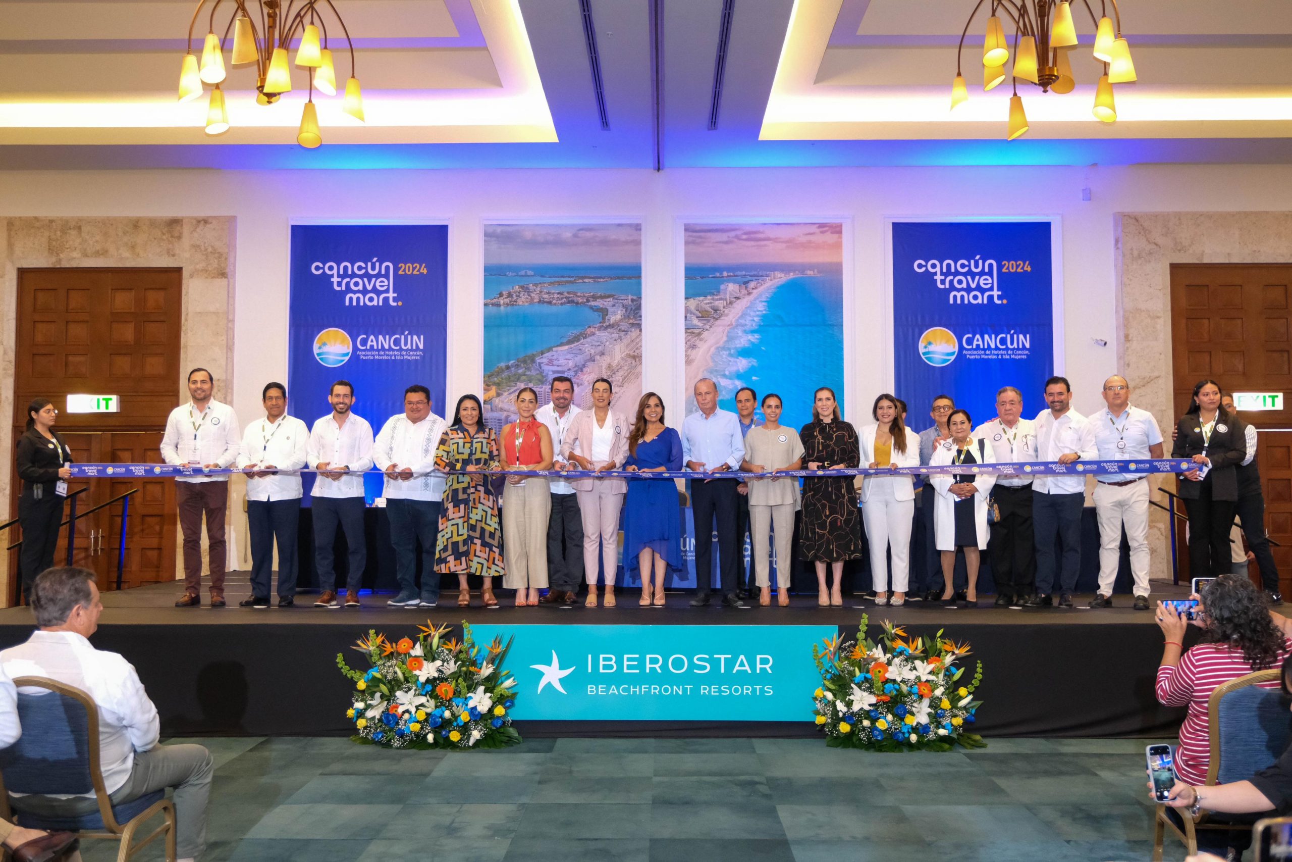 Inauguran Mara Lezama y Josefina Rodríguez Zamora, secretaria de Turismo, el Cancún Travel Mart 2024: Impulsando el Turismo y la Sostenibilidad en el Caribe Mexicano