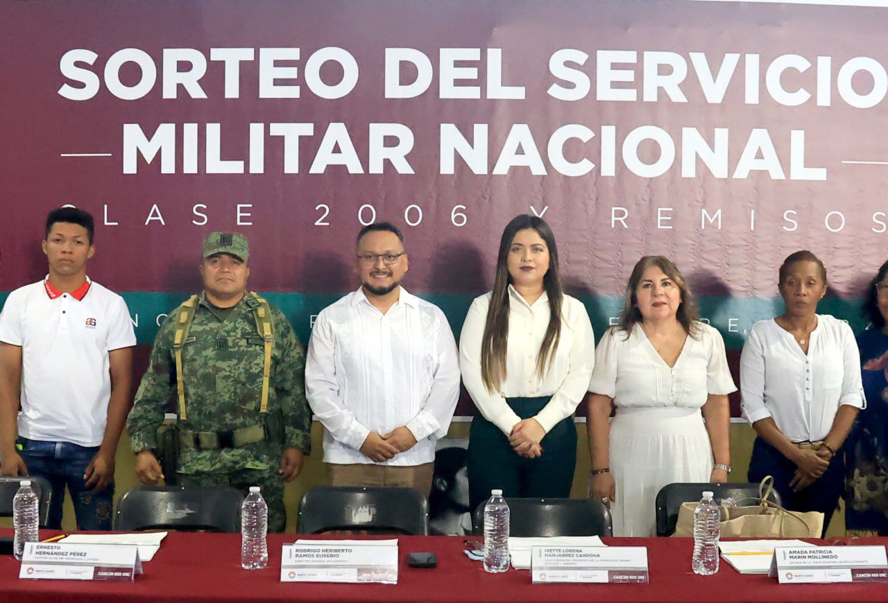 REALIZAN SORTEO DEL SERVICIO MILITAR NACIONAL EN CANCÚN