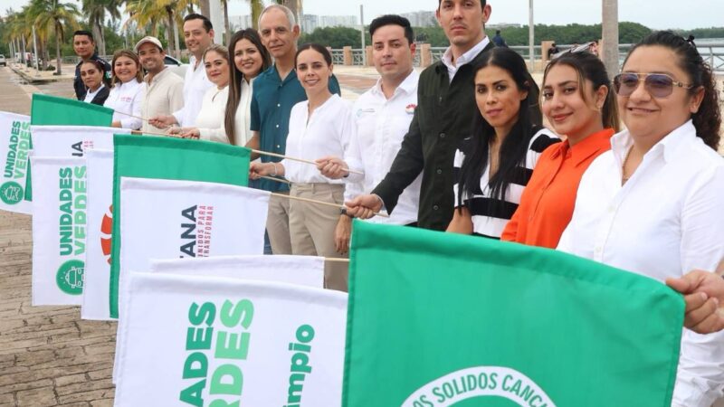 PONE EN MARCHA ANA PATY PERALTA UNIDADES VERDES, PRIMERAS EN Q. ROO