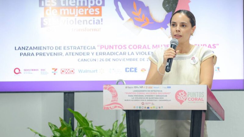 ANA PATY PERALTA SE SUMA A “PUNTOS CORAL-MUJERES SEGURAS”