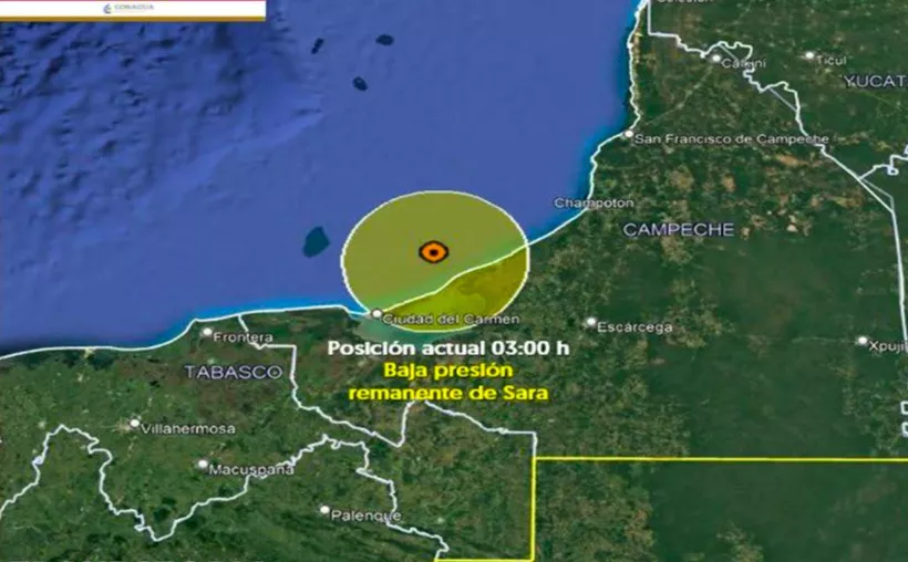 Sara se debilita a baja presión: Quintana Roo emiten recomendaciones