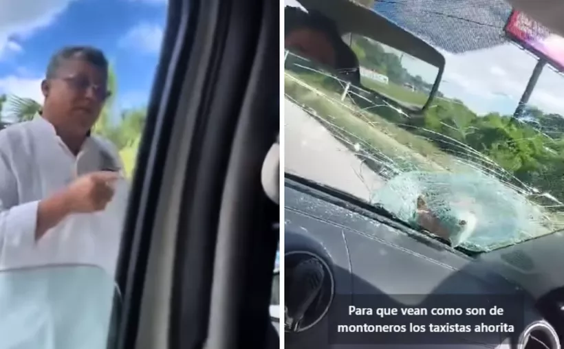 Taxistas agreden a turistas en Xcaret; pensaron que era un UBER