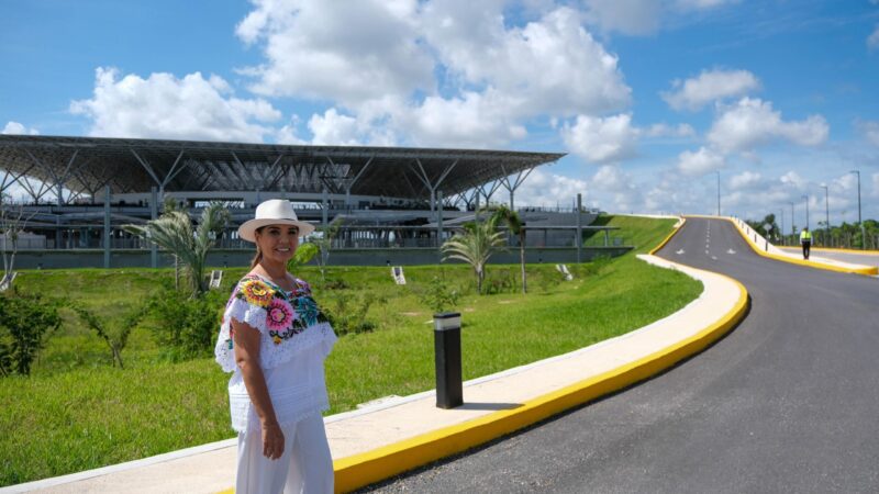 Supervisa Mara Lezama avance del entronque de la estación del Tren Maya con la carretera federal 180-D