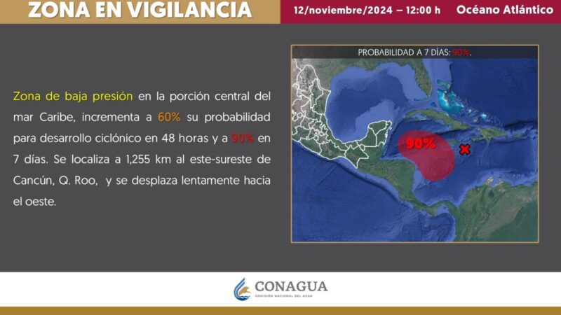 GOBIERNO DE BJ MANTIENE MONITOREO ANTE POSIBLE DESARROLLO CICLÓNICO