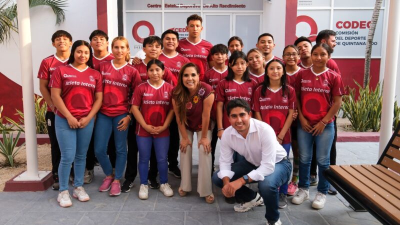 Cumple Mara Lezama compromiso con los deportistas de alto rendimiento en Quintana Roo