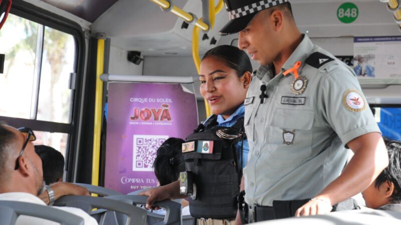 CON OPERATIVO “POLICÍA AMIGO” REFUERZA ANA PATY PERALTA SEGURIDAD EN ZONA TURÍSTICA DE BJ