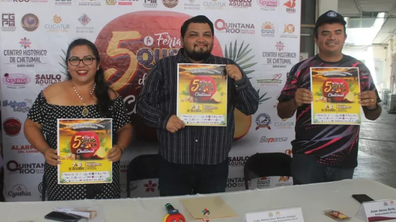 Todo listo para la Quinta Feria del Queso de Bola en Chetumal