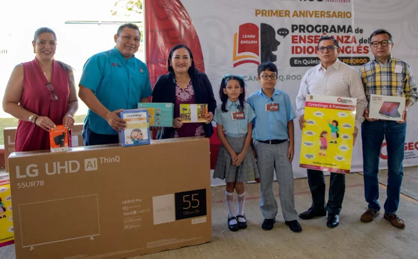 SEQ muestra avances del Programa de Enseñanza del idioma inglés en Q. Roo