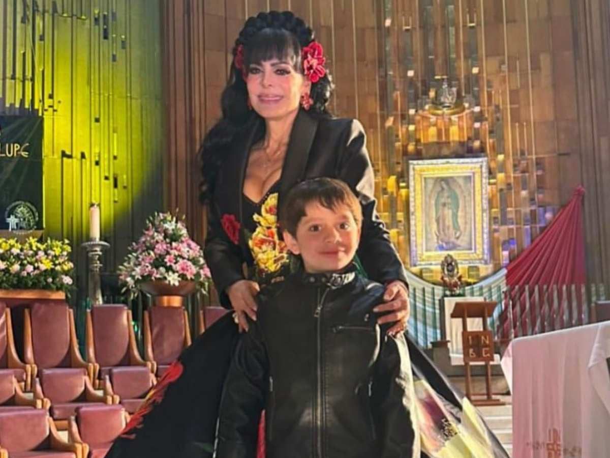 Maribel Guardia cantó las mañanitas a la Virgen de Guadalupe junto a su nieto José Julián