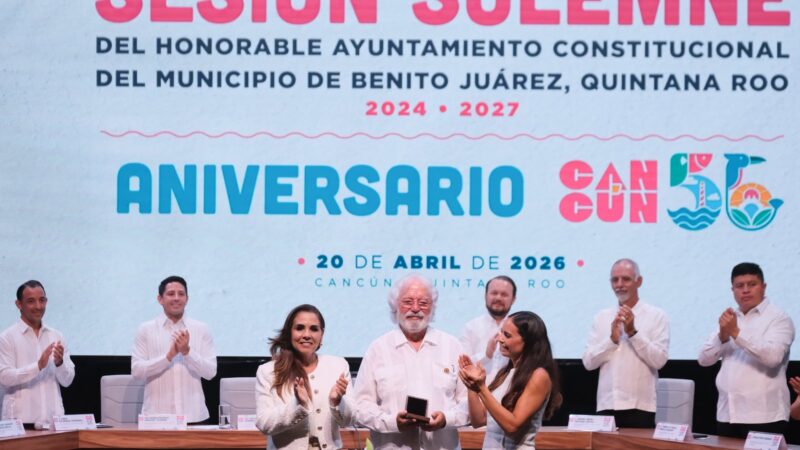 Cancún cumple 56 años con un llamado firme de Mara Lezama: construir juntos una sociedad fuerte, solidaria y con corazón